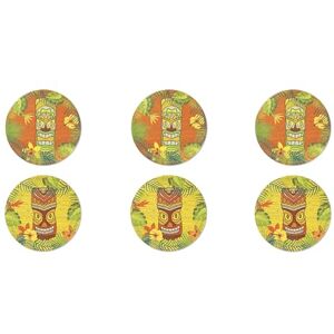 Excelsa Tiki Set van 6 pizzaborden, diameter 31 cm, porselein, meerkleurig Excelsa Tiki Set van 6 pizzaborden, diameter 31 cm, porselein, meerkleurig