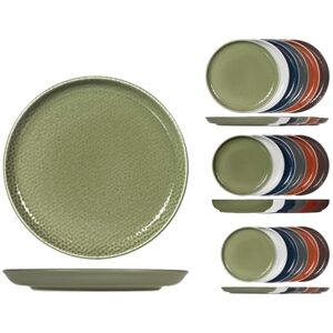 H&H , Tafelservies 18 stuks Nordic Havana, aardewerk, platte borden 26 cm, bodem 20,5 cm, fruit 20 cm, kleuren gesorteerd herfst H&H , Tafelservies 18 stuks Nordic Havana, aardewerk, platte borden 26 cm, bodem 20,5 cm, fruit 20 cm, kleuren gesorteerd herfst