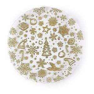 Excelsa Gold Set van 2 borden/panettone, glas Excelsa Gold Set van 2 borden/panettone, glas