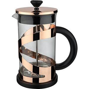 Café Olé Classico Koper Cafetière, 800 ml / 3 mokken / 6 espressokopjes, French press-koffiezetapparaat, roestvrijstalen gaasfilter, glazen behuizing, koperen afwerking Café Olé Classico Koper Cafetière, 800 ml / 3 mokken / 6 espressokopjes, French press-koffiezetapparaat, roestvrijstalen gaasfilter, glazen behuizing, koperen afwerking