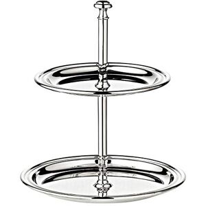 EDZARD Etagere Faden, 2 etages, verzilverd en aanslagbestendig, 16 cm hoog EDZARD Etagere Faden, 2 etages, verzilverd en aanslagbestendig, 16 cm hoog