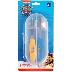 p:os PAW Patrol kinderbestek incl. To-Go Box vork en lepel voor yoghurt, fruit en nog veel meer perfect voor de camping vakantie of speelplaats p:os PAW Patrol kinderbestek incl. To-Go Box vork en lepel voor yoghurt, fruit en nog veel meer perfect voor de camping vakantie of speelplaats