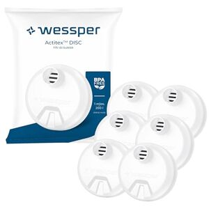 Wessper Waterfilter voor drinkfles, patroon compatibel met Activemax Triline 0,5 liter en ION8 0,7 liter, 1 liter, 1,2 liter flessen, actieve kool waterfilter – 6 stuks Wessper Waterfilter voor drinkfles, patroon compatibel met Activemax Triline 0,5 liter en ION8 0,7 liter, 1 liter, 1,2 liter flessen, actieve kool waterfilter – 6 stuks