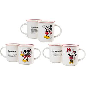 Home Hem Set van 6 Kerstmokken Mickey Minnie 330cc - Porselein Home Hem Set van 6 Kerstmokken Mickey Minnie 330cc - Porselein