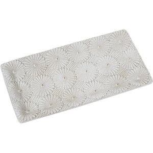 DRW Rechthoekig dienblad van hars, wit, 29 x 15 x 1,5 cm DRW Rechthoekig dienblad van hars, wit, 29 x 15 x 1,5 cm