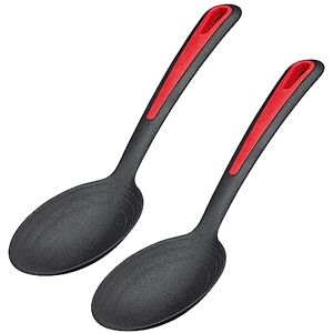 Westmark 2 sla- en serveerlepel, grote lepelbak, binnenliggende schaal: 20, 40 + 60 ml, kunststof, Gallant, zwart/rood, 296422E3 Westmark 2 sla- en serveerlepel, grote lepelbak, binnenliggende schaal: 20, 40 + 60 ml, kunststof, Gallant, zwart/rood, 296422E3