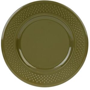 GENEVIEVE LETHU Plat bord aardewerk serie rijstkorrel Ø 27 cm kleur kaki decor rijstkorrel GENEVIEVE LETHU Plat bord aardewerk serie rijstkorrel Ø 27 cm kleur kaki decor rijstkorrel