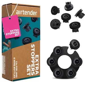 Airtender 12 wijnstoppers vacumeren flessen & potten herbruikbaar lekvrij Airtender 12 wijnstoppers vacumeren flessen & potten herbruikbaar lekvrij