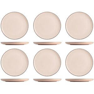 H&H Set van 6 platte borden Pearl 27 cm ivoor H&H Set van 6 platte borden Pearl 27 cm ivoor