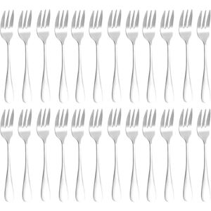 ASelected 24 stuks vorken, 14,5 cm, taartvorken, dessertvorken, roestvrij staal, vaatwasserbestendig, fruitvorken voor thuis, restaurant, feestspel in de open lucht ASelected 24 stuks vorken, 14,5 cm, taartvorken, dessertvorken, roestvrij staal, vaatwasserbestendig, fruitvorken voor thuis, restaurant, feestspel in de open lucht