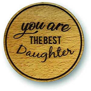 Engraved House "You Are The Best Daughter" Beuken Hout Onderzetter Engraved House "You Are The Best Daughter" Beuken Hout Onderzetter