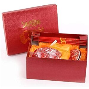 lachineuse Traditioneel Chinees Rijstservies Voor 2 Personen Van Porselein Met Kommen, Borden, Lepels & Stokjes Rood Servies Kommen Soep Cadeau-idee Azië China Japan lachineuse Traditioneel Chinees Rijstservies Voor 2 Personen Van Porselein Met Kommen, Borden, Lepels & Stokjes Rood Servies Kommen Soep Cadeau-idee Azië China Japan