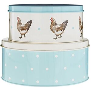 Premier Housewares Alicia dienblad, rond, 23 x 23 x 10 cm, groen/crèmekleur Premier Housewares Alicia dienblad, rond, 23 x 23 x 10 cm, groen/crèmekleur