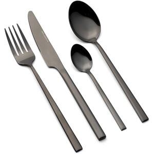 Florina Roestvrijstalen Bestekset I 24-delig voor 6 Personen I Eetbestek RITZ I Complete Set Vorken Messen Dinerlepels Theelepels I Tafelbestek I Bestekset I Vaatwasmachinebestendig I Kleur: Zwart Florina Roestvrijstalen Bestekset I 24-delig voor 6 Personen I Eetbestek RITZ I Complete Set Vorken Messen Dinerlepels Theelepels I Tafelbestek I Bestekset I Vaatwasmachinebestendig I Kleur: Zwart