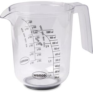 wenco Maatbeker van kunststof, inhoud 1 liter, nauwkeurige schaalverdeling (ml/l) voor suiker en meel, vaatwasmachinebestendig, robuust en veelzijdig inzetbaar, transparant, in topaas/rookkleuren wenco Maatbeker van kunststof, inhoud 1 liter, nauwkeurige schaalverdeling (ml/l) voor suiker en meel, vaatwasmachinebestendig, robuust en veelzijdig inzetbaar, transparant, in topaas/rookkleuren