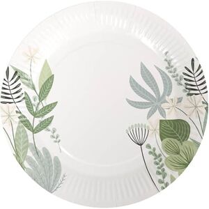 Algon Wegwerpborden, 23 cm, robuust en milieuvriendelijk, ideaal voor feestjes, evenementen en vergaderingen, 8 stuks Algon Wegwerpborden, 23 cm, robuust en milieuvriendelijk, ideaal voor feestjes, evenementen en vergaderingen, 8 stuks