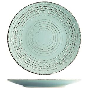 H&H Courtyard Set van 6 platte borden lichtblauw 27,5 cm H&H Courtyard Set van 6 platte borden lichtblauw 27,5 cm