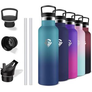 Grsta Thermosfles, 500 ml, BPA-vrij, drinkfles met rietje, lekvrij, kinderfles, houdt 12 uur warm / 24 uur koud, thermos voor school, camping, kantoor, koffie Grsta Thermosfles, 500 ml, BPA-vrij, drinkfles met rietje, lekvrij, kinderfles, houdt 12 uur warm / 24 uur koud, thermos voor school, camping, kantoor, koffie