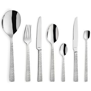 Amefa Bestek set 42-delig FELICITY hoogglans gepolijst vaatwasmachinebestendig 18/0 roestvrij staal 13/0 lemmetstaal gehamerde handgreep bestekset voor 6 personen Amefa Bestek set 42-delig FELICITY hoogglans gepolijst vaatwasmachinebestendig 18/0 roestvrij staal 13/0 lemmetstaal gehamerde handgreep bestekset voor 6 personen