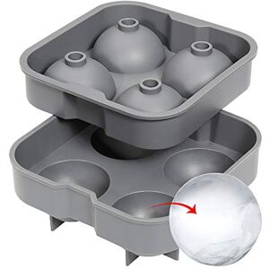Cilio C150865 Quattro Ice Cube Tray, Grijs Silicone Bol Cilio C150865 Quattro Ice Cube Tray, Grijs Silicone Bol