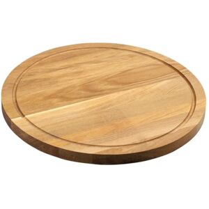 Kesper Vesperbord eikenhout Ø 40 cm – serveerschaal met sapgoot, geolied, FSC-gecertificeerd, robuust, ideaal voor brood en snacks 49441 Kesper Vesperbord eikenhout Ø 40 cm – serveerschaal met sapgoot, geolied, FSC-gecertificeerd, robuust, ideaal voor brood en snacks 49441