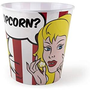EXCELSA Rood en Wit Popcorn Kom - 18cm EXCELSA Rood en Wit Popcorn Kom - 18cm