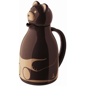 Helios Thermo-Bear kunststof thermoskan met draaisluiting 1,0 l bruin Helios Thermo-Bear kunststof thermoskan met draaisluiting 1,0 l bruin