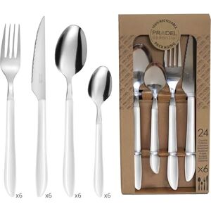 Pradel Essentiel 24-delig bestek voor 6 personen Vibrato roestvrij staal 18/0, standaard afwerking wit (dikte 2,5 mm) Pradel Essentiel 24-delig bestek voor 6 personen Vibrato roestvrij staal 18/0, standaard afwerking wit (dikte 2,5 mm)