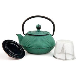 VIER M151135 Gietijzeren theepot, 0,34 l, groen VIER M151135 Gietijzeren theepot, 0,34 l, groen