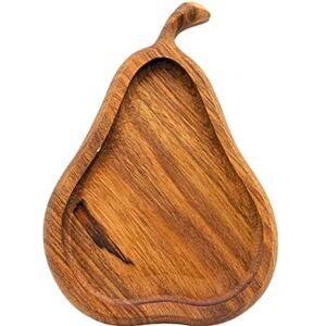 Dekohelden24 Houten decoratieve schaal als peer in natuur, afmetingen L/B/H 19 x 13 x 2,5 cm Dekohelden24 Houten decoratieve schaal als peer in natuur, afmetingen L/B/H 19 x 13 x 2,5 cm