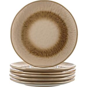 Leonardo HOME 018534 MATERA Set van 6 borden, keramiek, beige Leonardo HOME 018534 MATERA Set van 6 borden, keramiek, beige