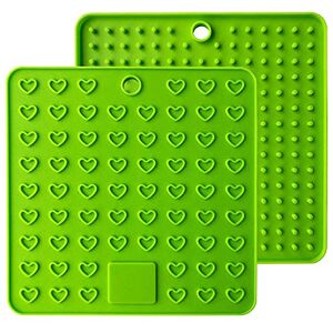 Baomasir 2 stuks siliconen isolatiemat ruimte levensmiddelenkwaliteit Honeycomb pannenlappen antislip hittebestendige placemats voor Pot Pan Bowl cup, groen, 2 stuks Baomasir 2 stuks siliconen isolatiemat ruimte levensmiddelenkwaliteit Honeycomb pannenlappen antislip hittebestendige placemats voor Pot Pan Bowl cup, groen, 2 stuks