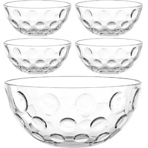 Leonardo HOME CUCINA OPTIC schalenset • 5-delige set • Gestructureerde glazen schalen in helder design • Geschikt voor elke gelegenheid • Veelzijdig inzetbaar • Stapelbaar • Hoogwaardig • Helder Leonardo HOME CUCINA OPTIC schalenset • 5-delige set • Gestructureerde glazen schalen in helder design • Geschikt voor elke gelegenheid • Veelzijdig inzetbaar • Stapelbaar • Hoogwaardig • Helder