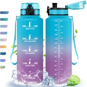 HoneyHolly Drinkfles, 500 ml/1 l/1,5 l, motiverende sportfles, BPA-vrij, Tritan, waterfles voor sport, fitness, yoga, school, kantoor HoneyHolly Drinkfles, 500 ml/1 l/1,5 l, motiverende sportfles, BPA-vrij, Tritan, waterfles voor sport, fitness, yoga, school, kantoor
