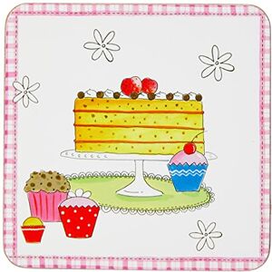 KitchenCraft Kitchen Craft Time for Tea onderzetter kurk, gelamineerd, kleurrijk, kleur KitchenCraft Kitchen Craft Time for Tea onderzetter kurk, gelamineerd, kleurrijk, kleur