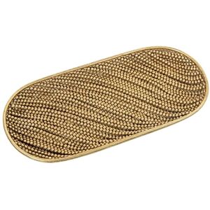 DRW Verlengd dienblad van hars, goudkleurig, 26 x 12 x 2,5 cm DRW Verlengd dienblad van hars, goudkleurig, 26 x 12 x 2,5 cm