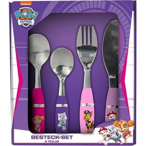 p:os 33792 Meisjes Bestekset, 4-delig kinderbestek RVS met kunststof handvatten, eetbestekset met mes, vork, soeplepel en dessertlepel p:os 33792 Meisjes Bestekset, 4-delig kinderbestek RVS met kunststof handvatten, eetbestekset met mes, vork, soeplepel en dessertlepel