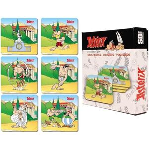 SD toys Asterix Olympische Spelen onderzetters, kurk, meerkleurig, 3 x 9 cm, 6 stuks SD toys Asterix Olympische Spelen onderzetters, kurk, meerkleurig, 3 x 9 cm, 6 stuks