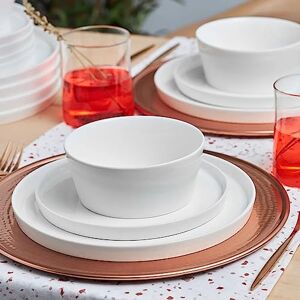 KARACA Salvare 18-delige New Generation Bone China Servies Set voor 6 Personen, Dinner Borden, Zijborden, Granen/Soep Kommen, Serviesset, Grijs KARACA Salvare 18-delige New Generation Bone China Servies Set voor 6 Personen, Dinner Borden, Zijborden, Granen/Soep Kommen, Serviesset, Grijs