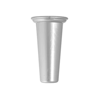 HOME 3583726 Kunststof kerkhofvaas, zilver, 18,5 cm HOME 3583726 Kunststof kerkhofvaas, zilver, 18,5 cm