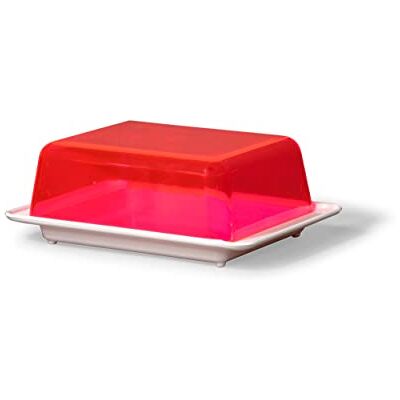 Kimmel Botervloot, kunststof, wit/transparant rood, Kimmel Botervloot, kunststof, wit/transparant rood,