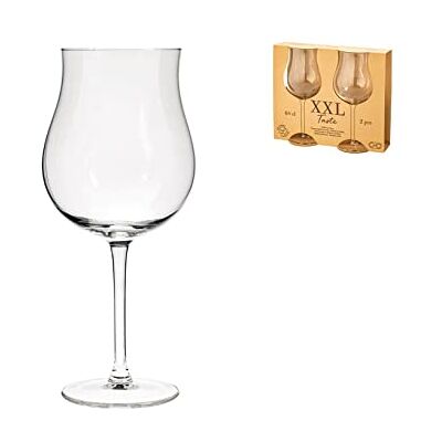 HOME Chio 842368 XXL knop set 2 glazen, glas, 64cl HOME Chio 842368 XXL knop set 2 glazen, glas, 64cl