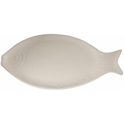 Tivoli Ovale serveerschaal van keramiek, 37 x 15,3 cm, Coastal-stijl, wit, Kos Tivoli Ovale serveerschaal van keramiek, 37 x 15,3 cm, Coastal-stijl, wit, Kos