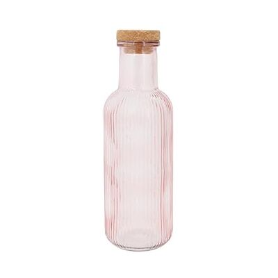 Cosy & Trendy Fles van glas, Raya, roze, 1 l Cosy & Trendy Fles van glas, Raya, roze, 1 l