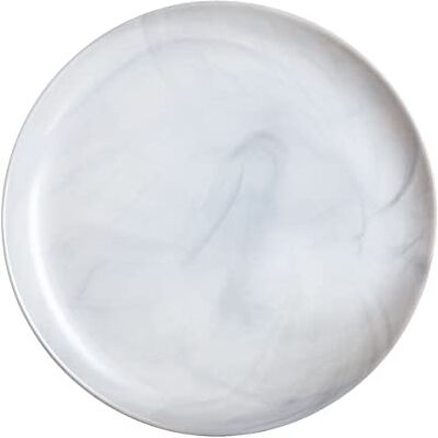 Luminarc - 6 Grijze Borden met Marmer-Effect 25cm Luminarc - 6 Grijze Borden met Marmer-Effect 25cm