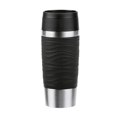 Emsa Travel Mug Wave Thermosbeker, 0,36 liter, roestvrij staal N20212 Nieuwe comfort-schroefsluiting, 4 uur warm en 8 uur koud, 100% dicht, vaatwasmachinebestendig, 360°-drinkopening Emsa Travel Mug Wave Thermosbeker, 0,36 liter, roestvrij staal N20212 Nieuwe comfort-schroefsluiting, 4 uur warm en 8 uur koud, 100% dicht, vaatwasmachinebestendig, 360°-drinkopening