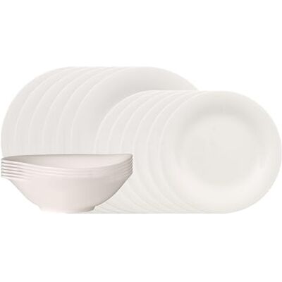 Villeroy & Boch Essential White Diner-set, 18 stuks EC Villeroy & Boch Essential White Diner-set, 18 stuks EC