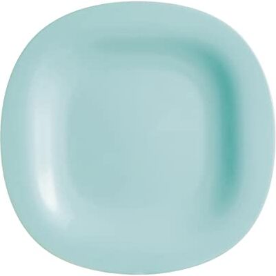 Luminarc ARC 5919301 Leuke glazen plaat, platte opaal, turquoise kleur, vierkant, cm 27 x 27, glas Luminarc ARC 5919301 Leuke glazen plaat, platte opaal, turquoise kleur, vierkant, cm 27 x 27, glas