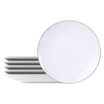 Tramontina Dessertborden rond porselein versierd 21 cm Rustico 6 stuks Tramontina Dessertborden rond porselein versierd 21 cm Rustico 6 stuks