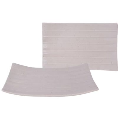 CreaTable Streat Food Set - 2 stuks, 24x15 cm, Beige CreaTable Streat Food Set - 2 stuks, 24x15 cm, Beige